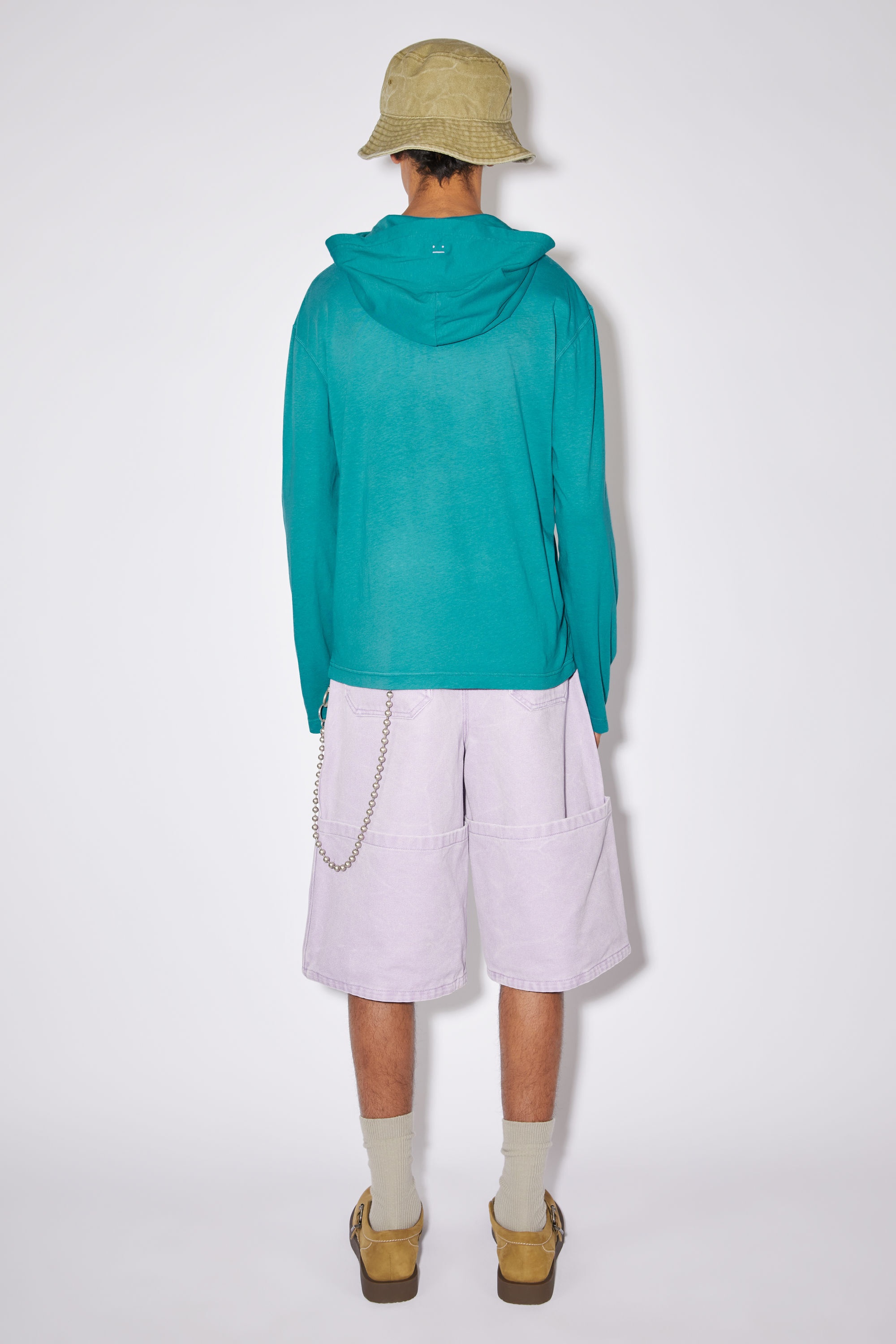 Hooded sweater- Regular fit - Sea green - 3