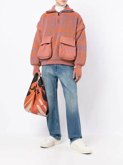 SUNNEI padded half-zip jumper outlook