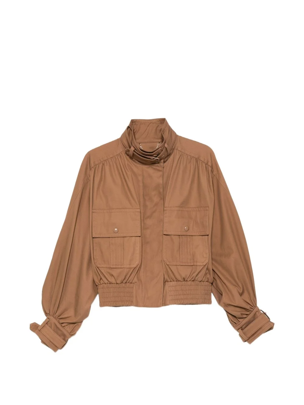 Valiant Drill buckled-collar cropped jacket - 1