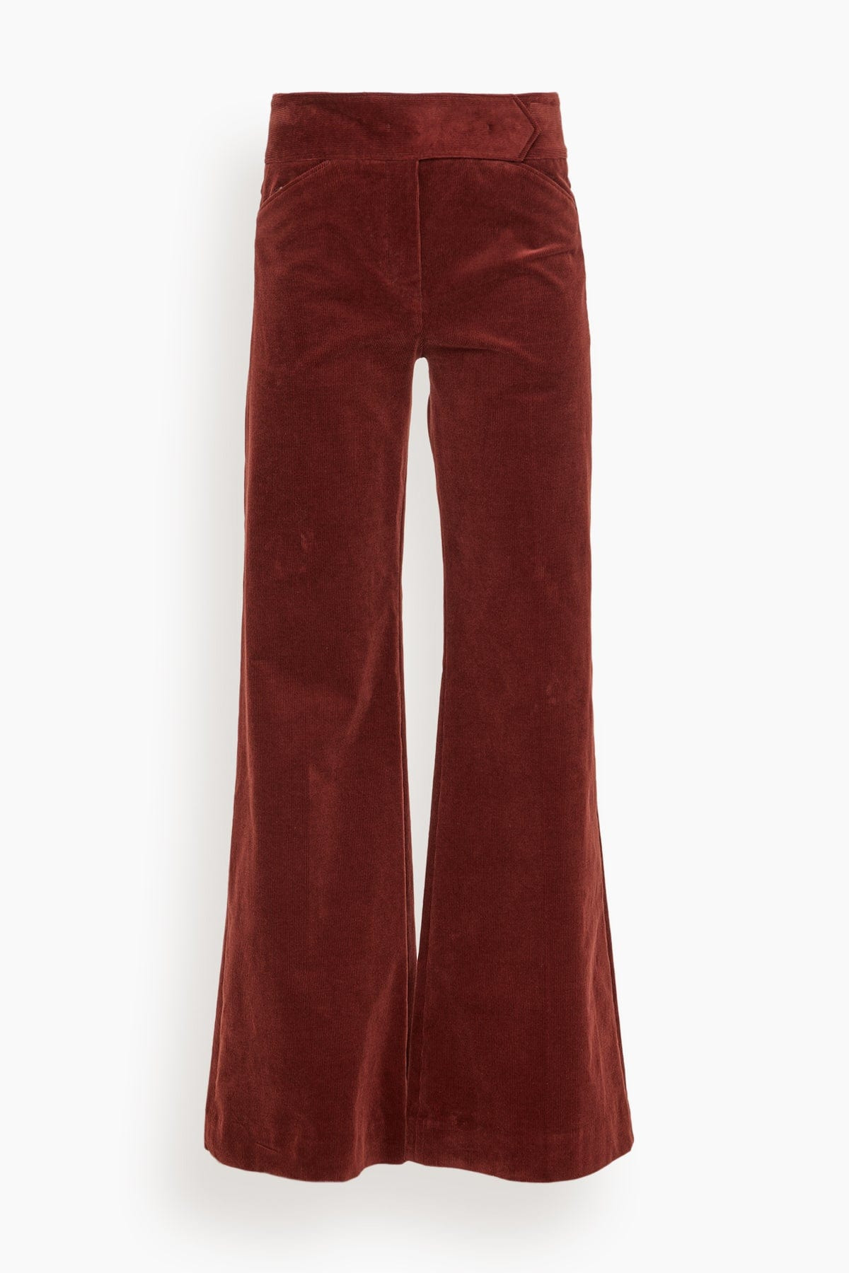 Twisted Structure Pant in Maroon - 1