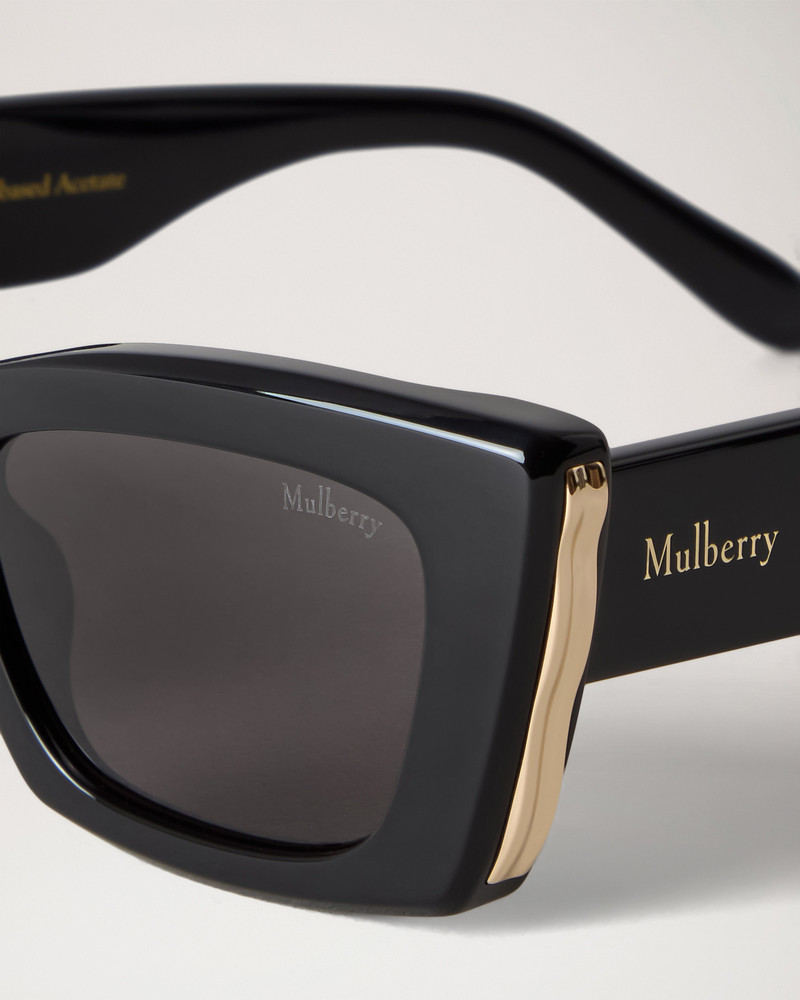 Katie Sunglasses Black Bio Acetate 4