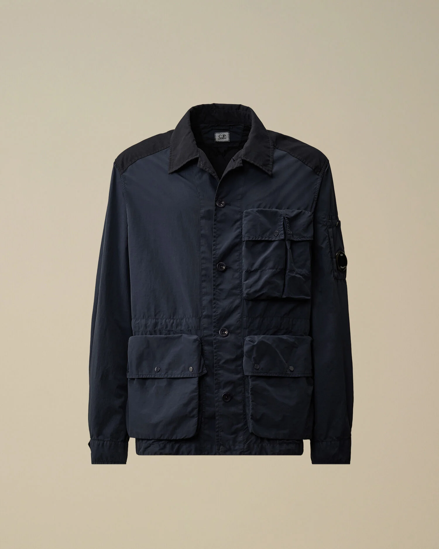 Flatt Nylon Mixed Button Lens Jacket - 1