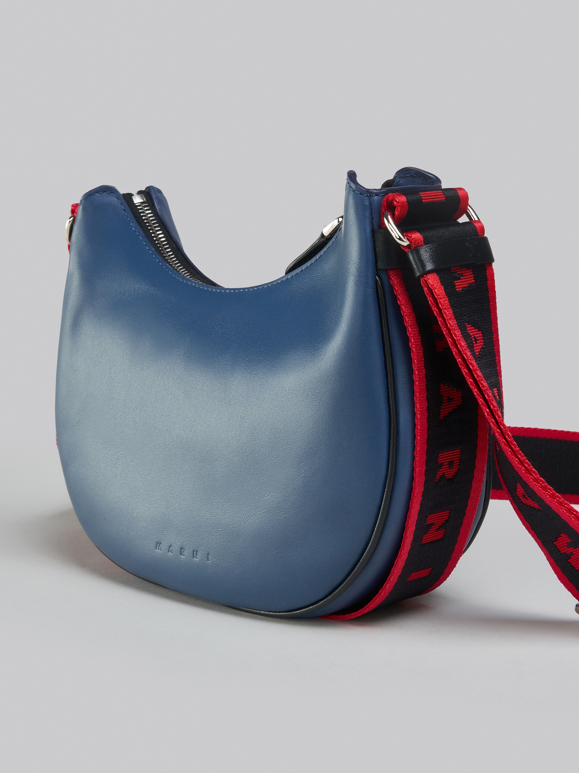 BEY SMALL BAG IN BLUE LEATHER - 5