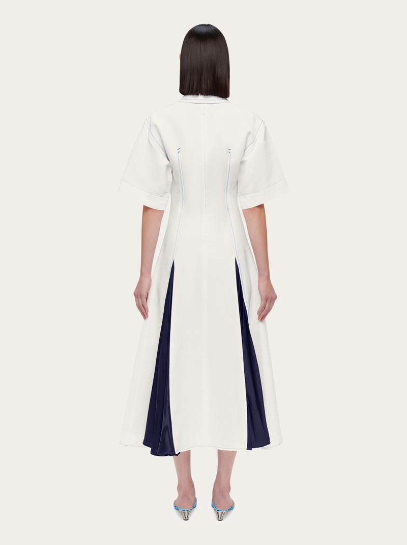 Long dress with inlays 4