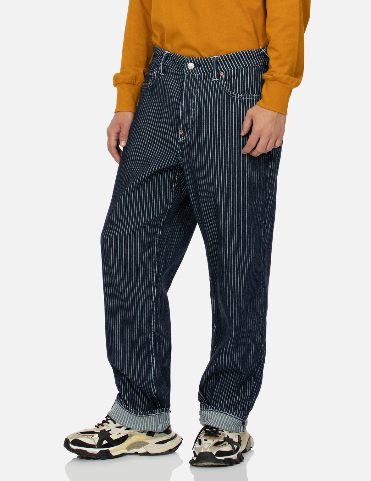 Seagull and Logo Embroideries Relax Fit Jeans - 4