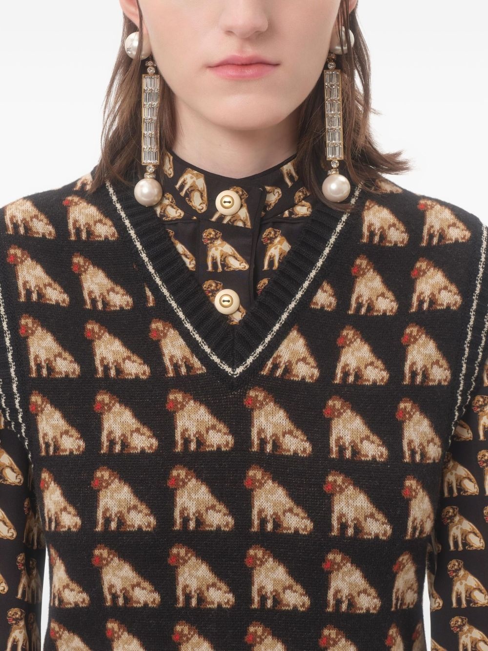 Petit Charles jacquard vest - 6