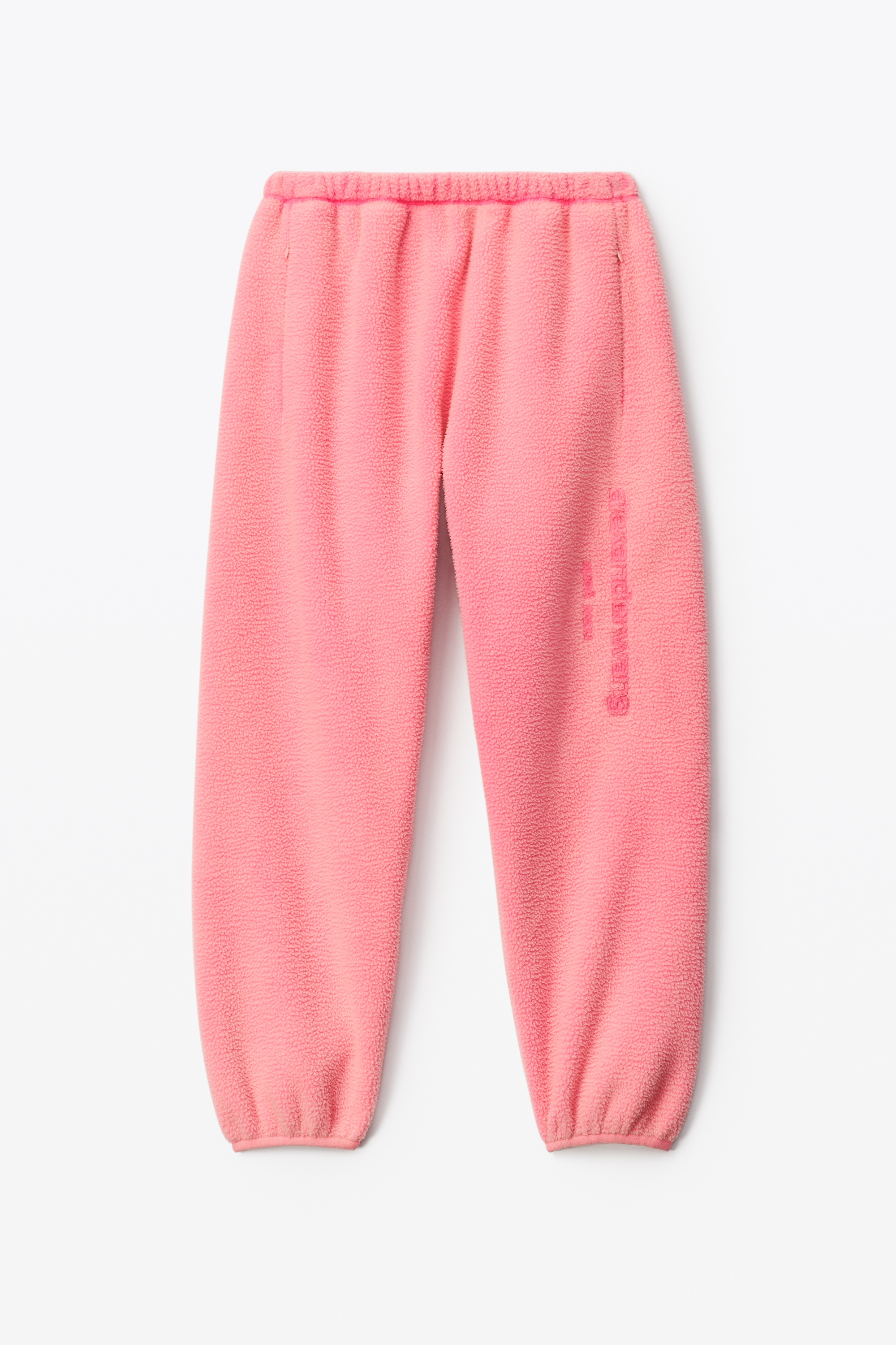 EMBOSSED LOGO SWEATPANT IN TEDDY FLEECE - 1