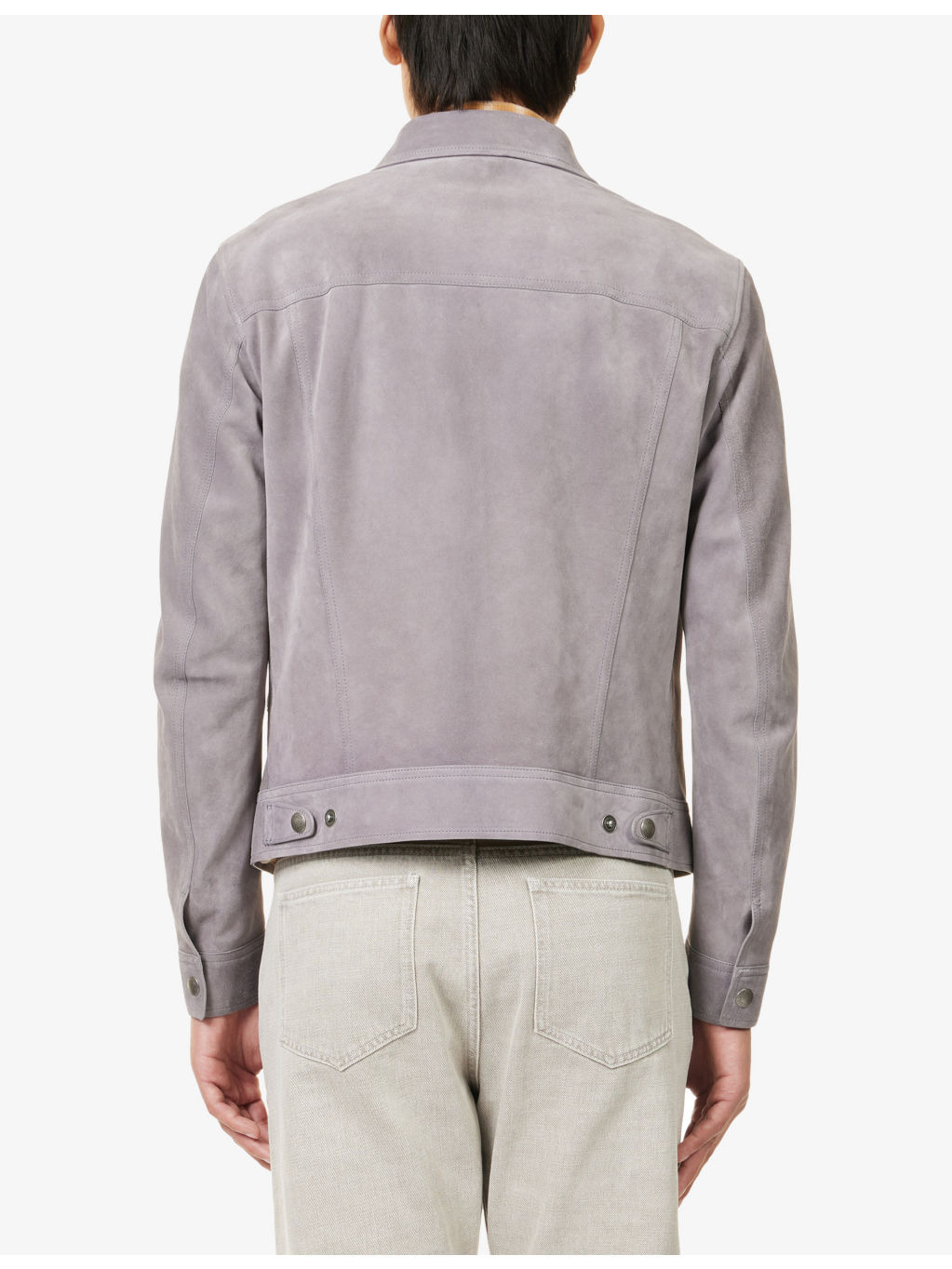 Western Flap-Pocket Suede Jacket - 4