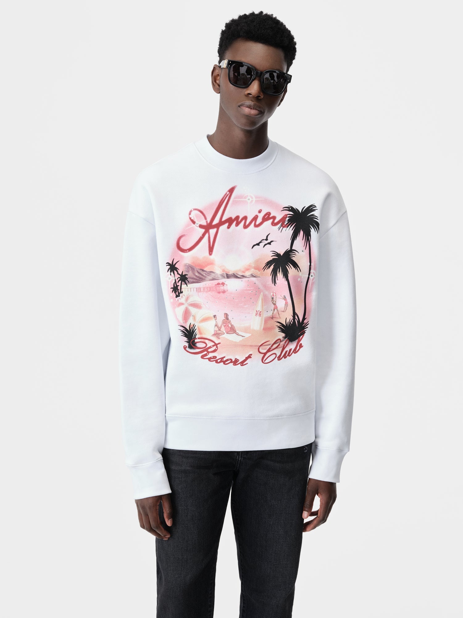 AMIRI PARADISE AIRBRUSH CREW - 3