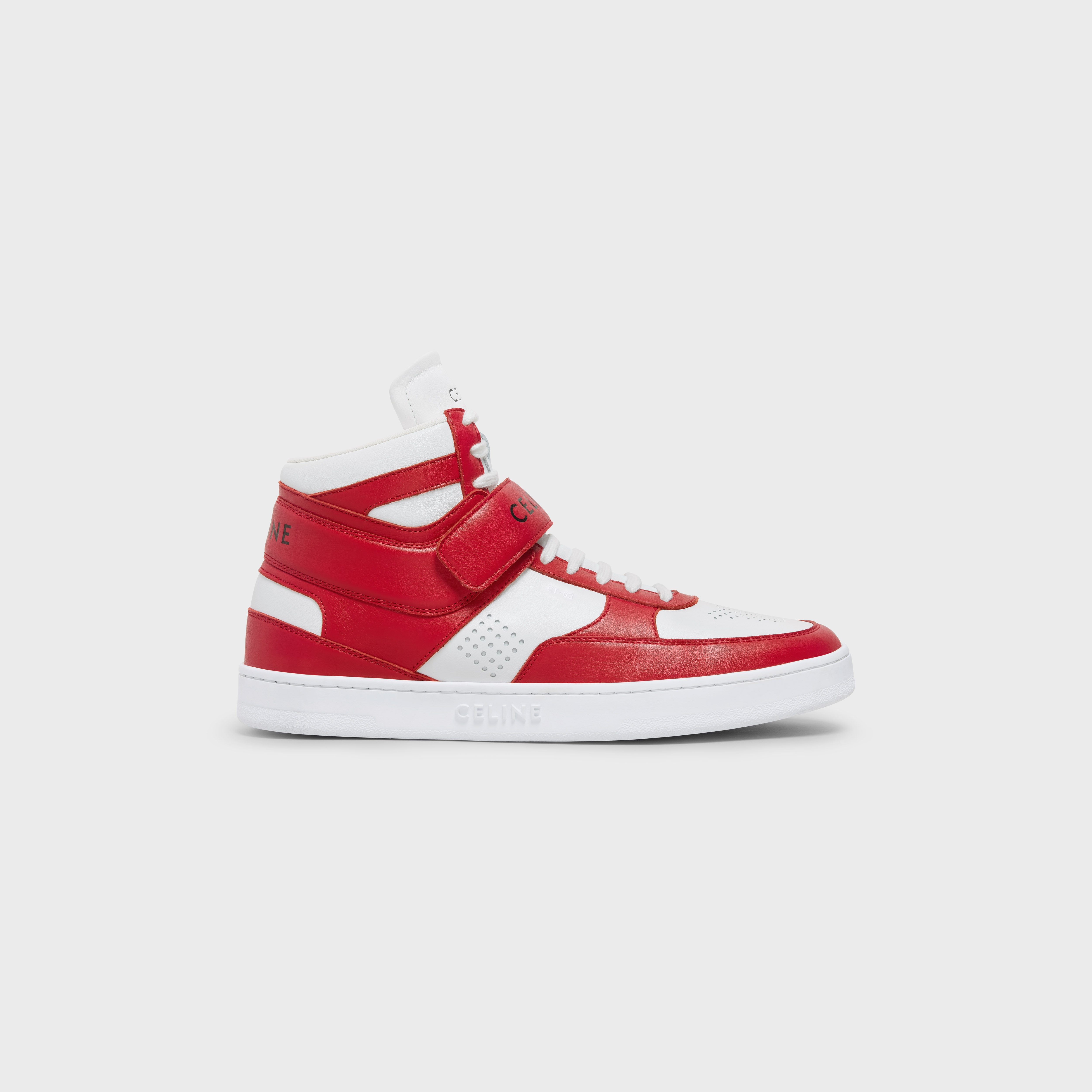 CT-03 HIGH SNEAKER WITH SCRATCH in CALFSKIN - 1