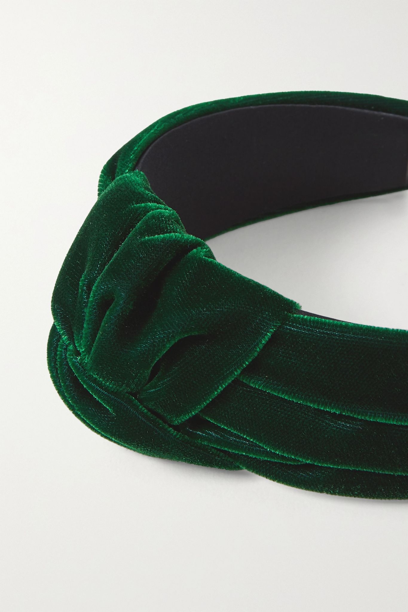 Rachael knotted velvet headband - 3