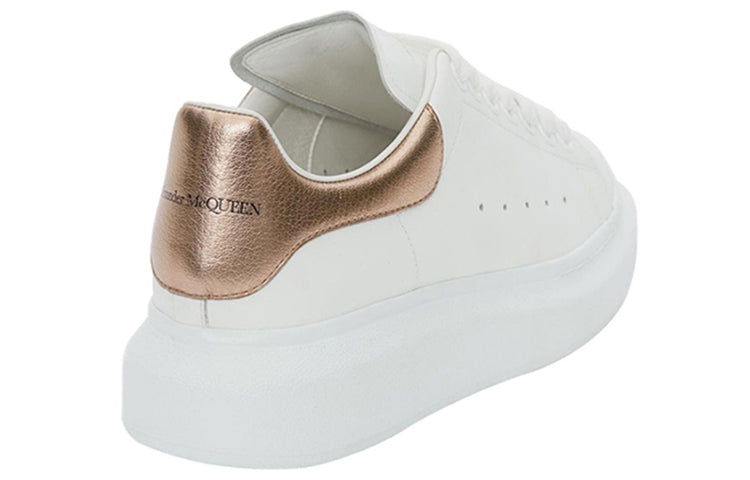 (WMNS) Alexander McQueen Oversized Sneaker 'White Rose Gold' 553770WHFBU9053 - 4