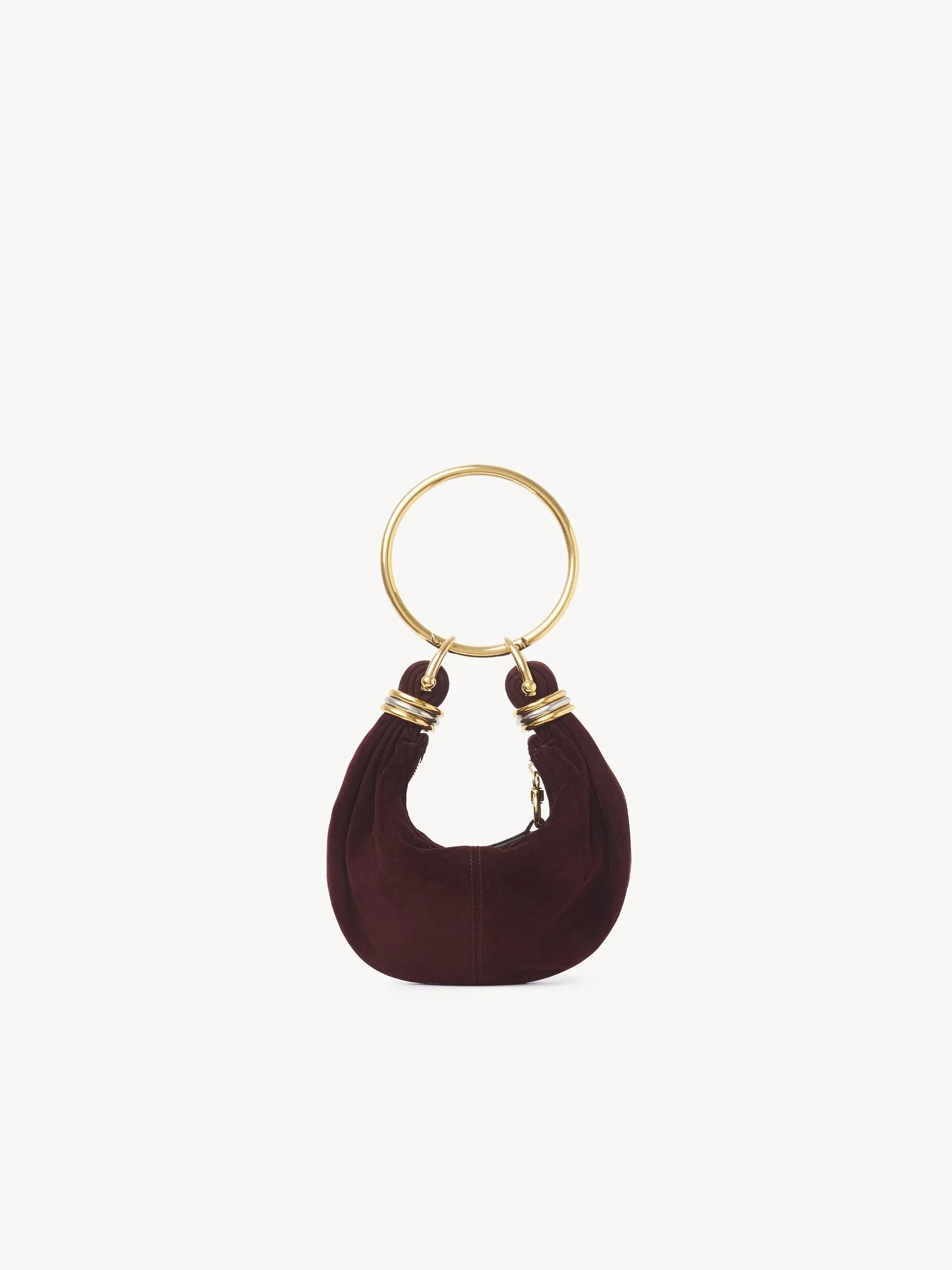 MINI BRACELET HOBO BAG IN SUEDE LEATHER - 1