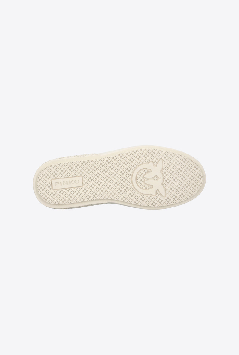 LEATHER SNEAKERS WITH LOVE BIRDS PLAQUE 9