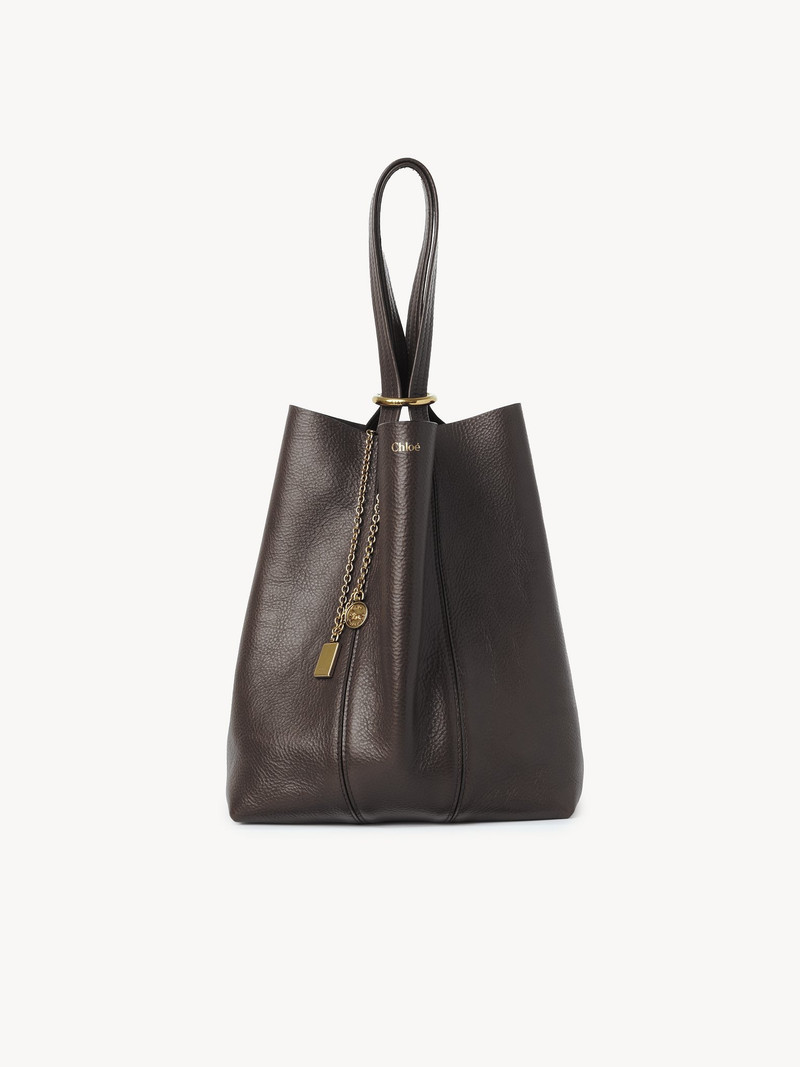 Chloé CHLOÉ SPIN TOTE BAG IN GRAINED LEATHER outlook