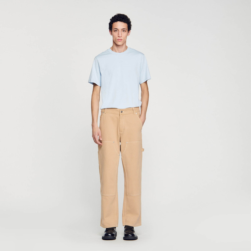 Sandro COTTON CANVAS CARPENTER TROUSERS outlook