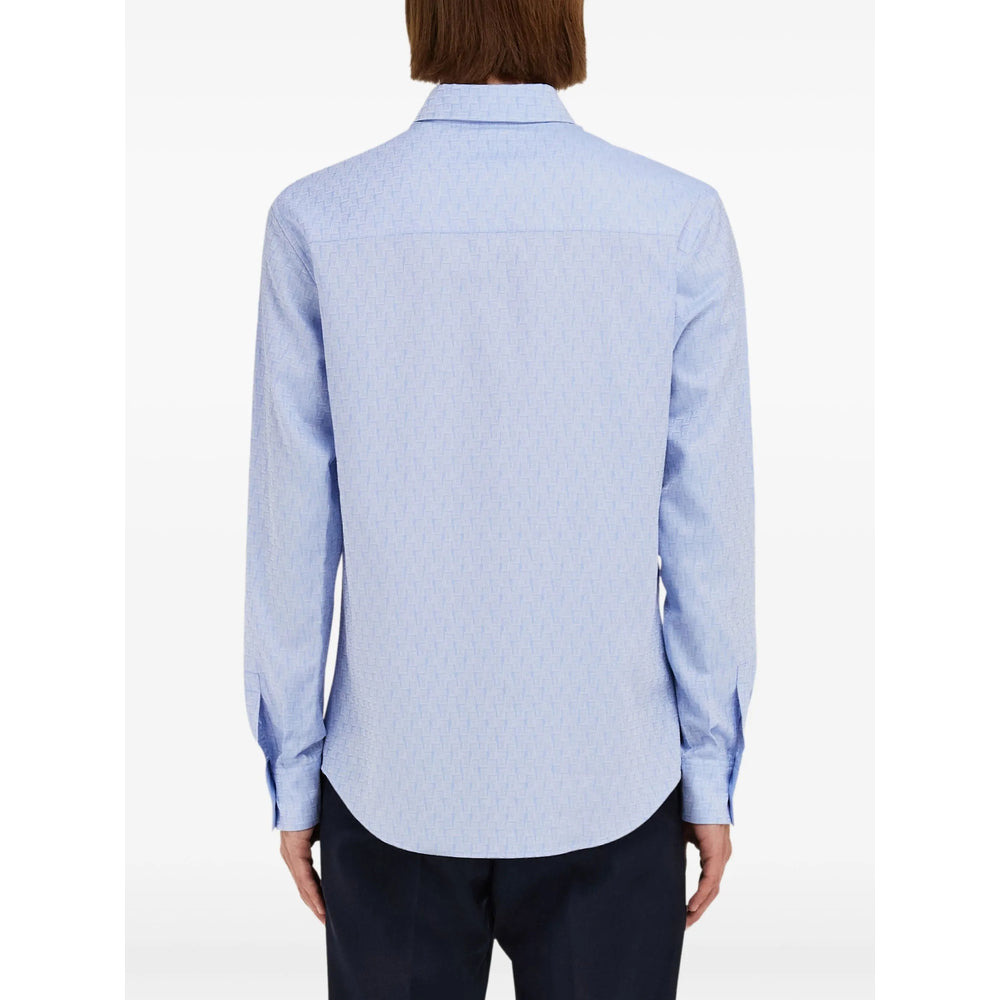 Ferragamo Blue Shirts Men - 2