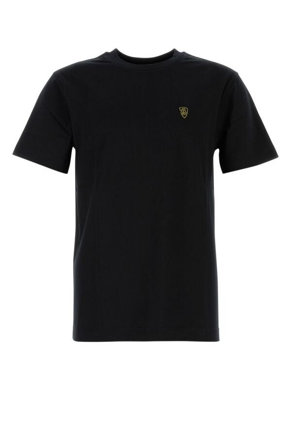 Tシャツ・カットソー BURBERRY Men T Shirts 8099548 C1413 BLACK Burberry Burberry Men Black Cotton T-Shirt | luosophy