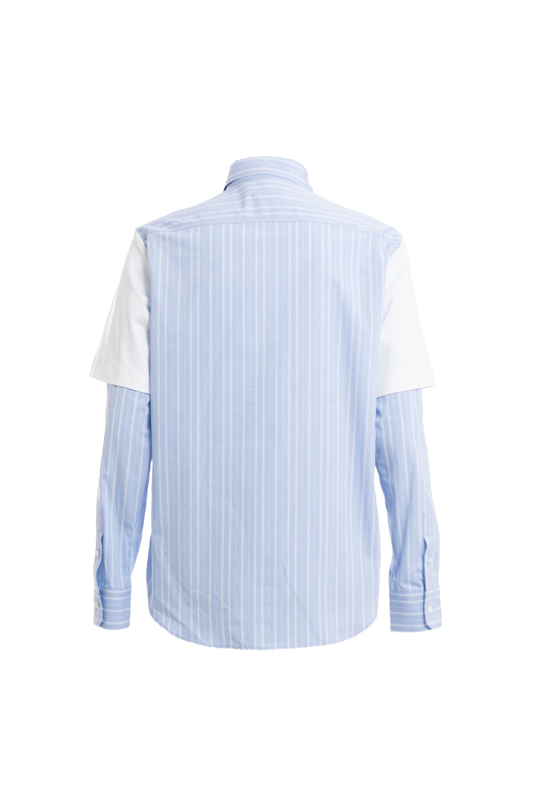 DOUBLE LAYER METEOR SHIRT / WHT LBLU - 2