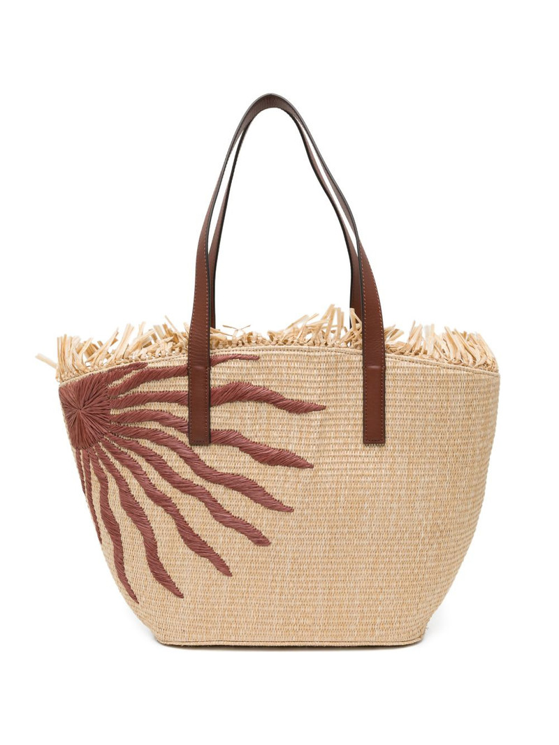 sun-embroidered tote bag 1