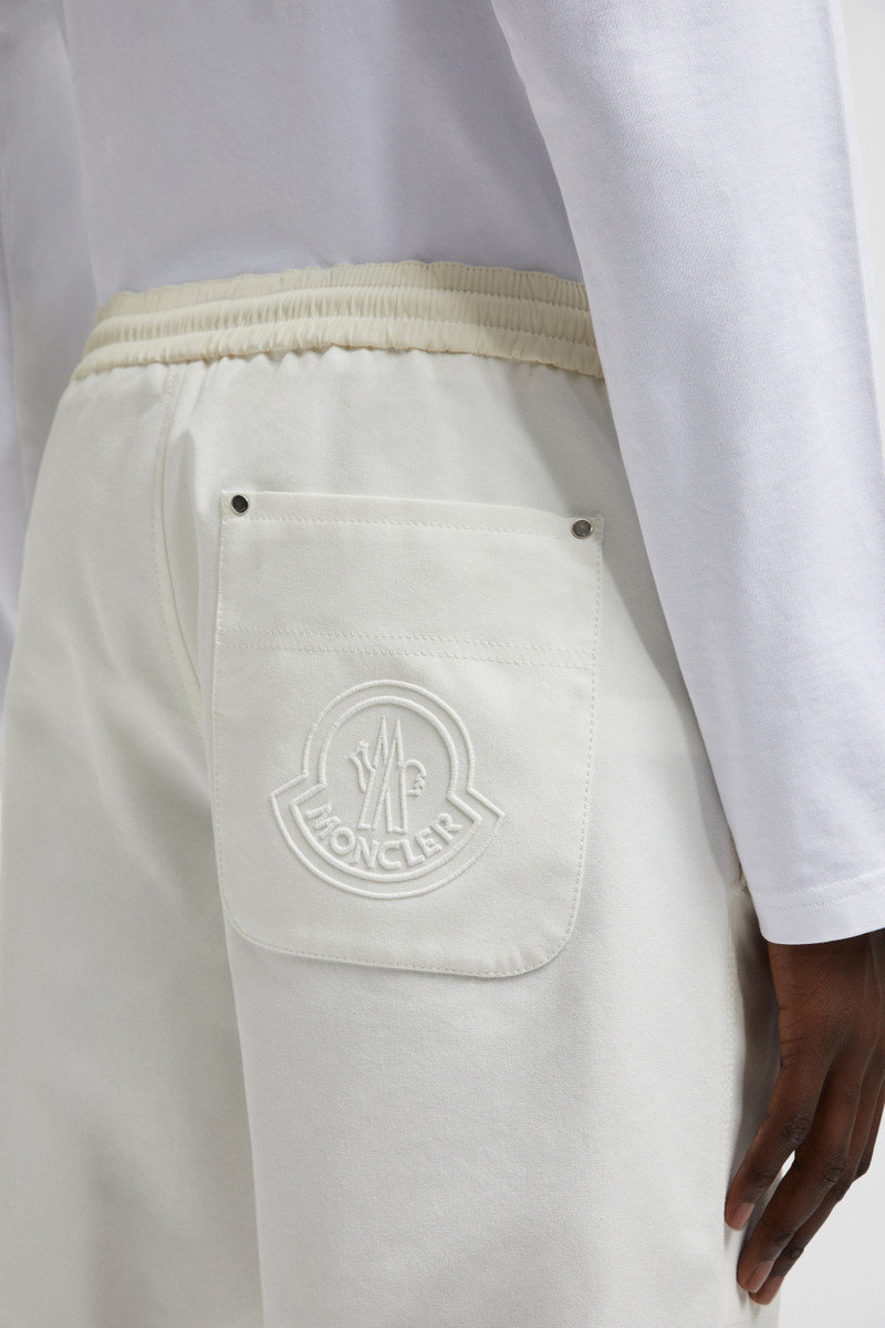 Embroidered Logo Cotton Jogging Pants 4