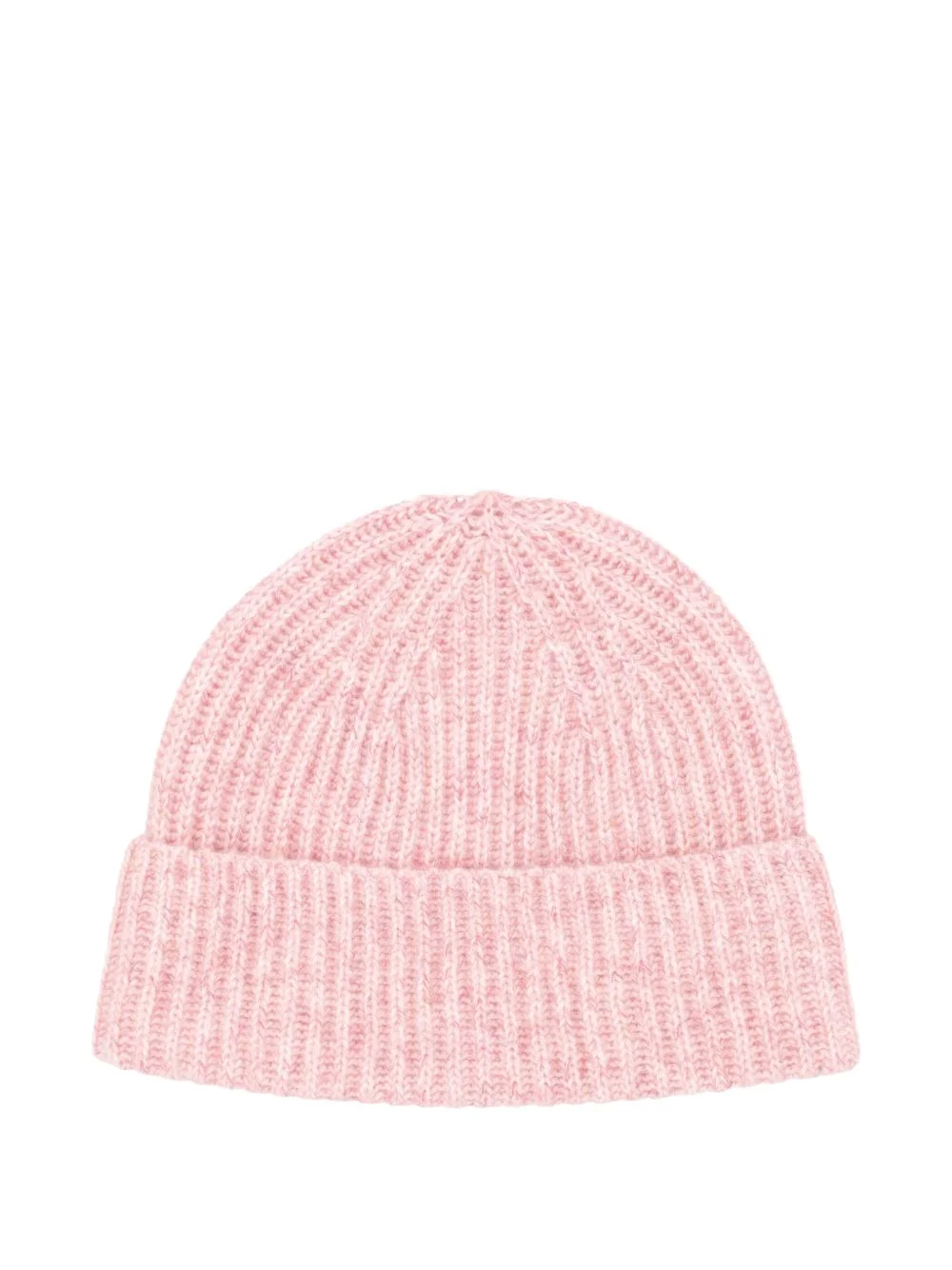ribbed-knit cashmere beanie hat - 1