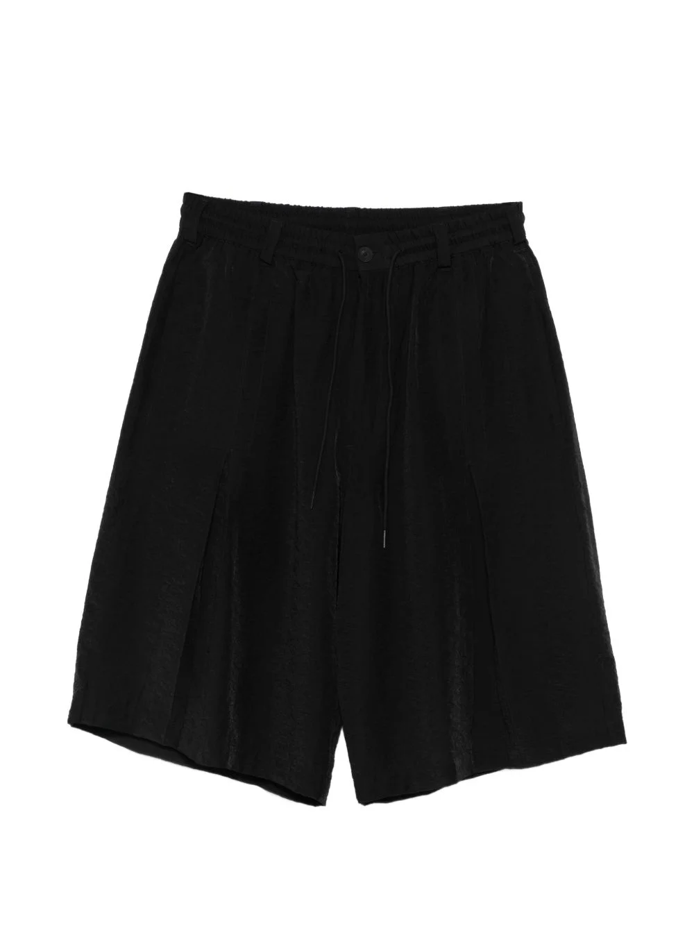 drawstring pleated shorts - 1