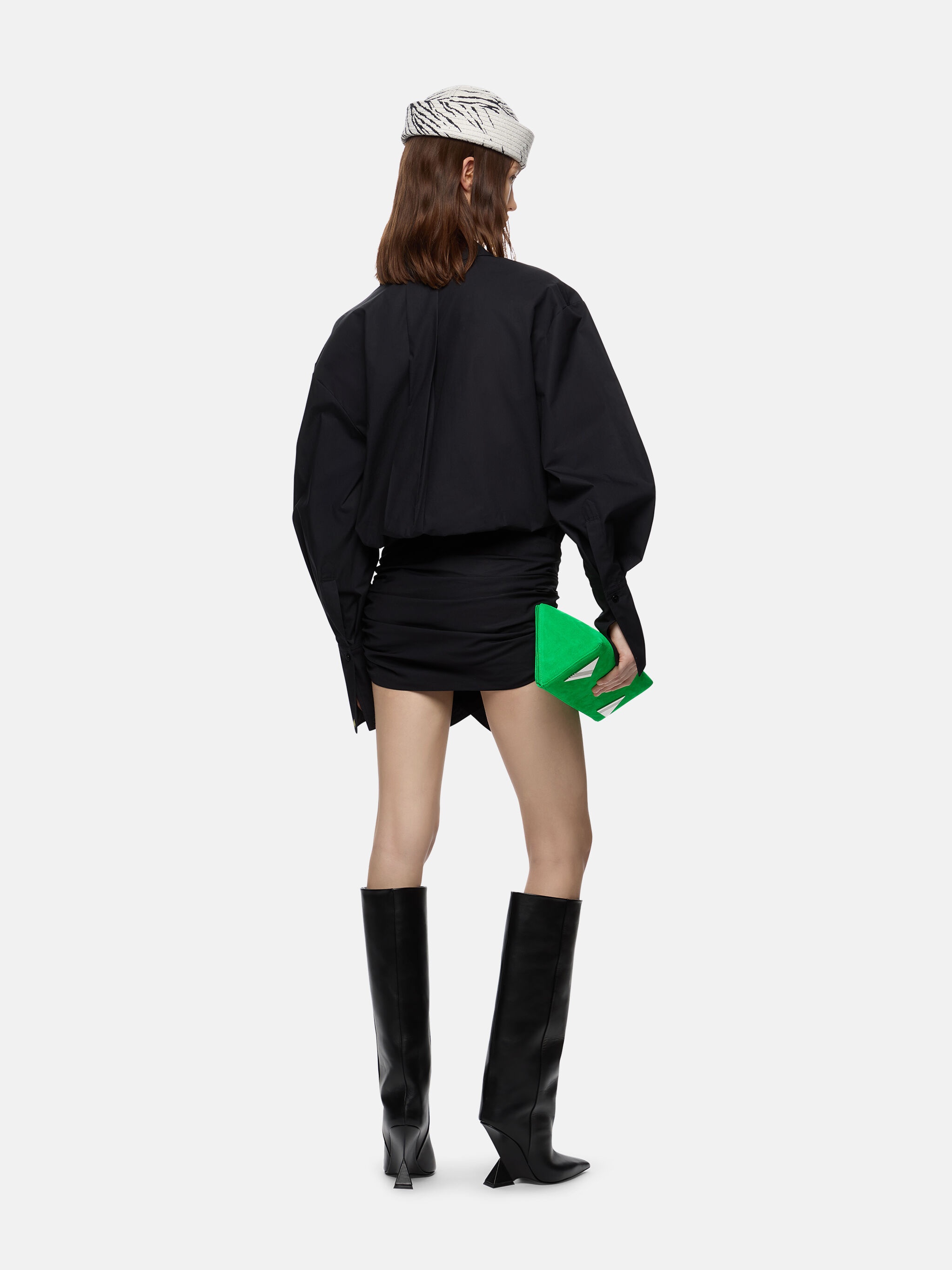''HATTY'' BLACK MINI DRESS - 3