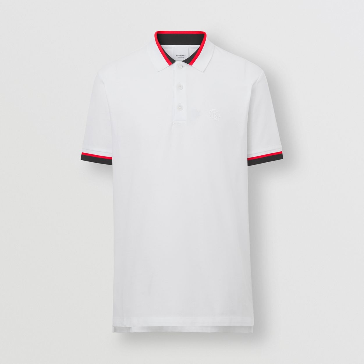 Monogram Motif Cotton Piqué Polo Shirt - 1