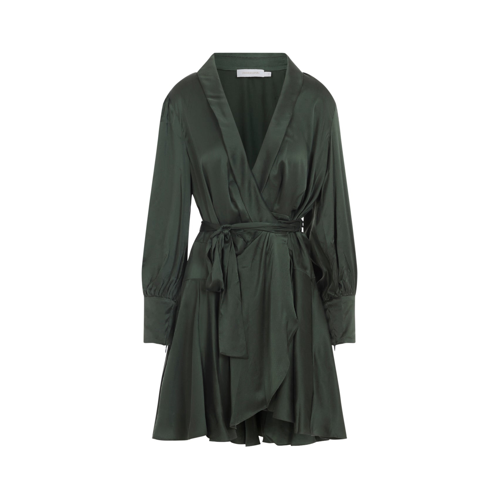 Zimmermann Silk Wrap Mini Dress Women - 1