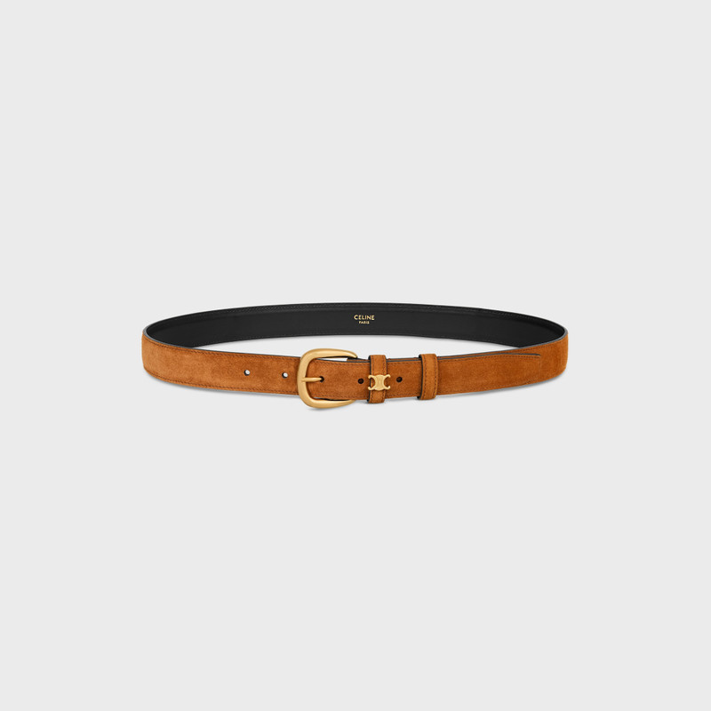 VIVIENNE BELT 25MM IN Suede Calfskin 1