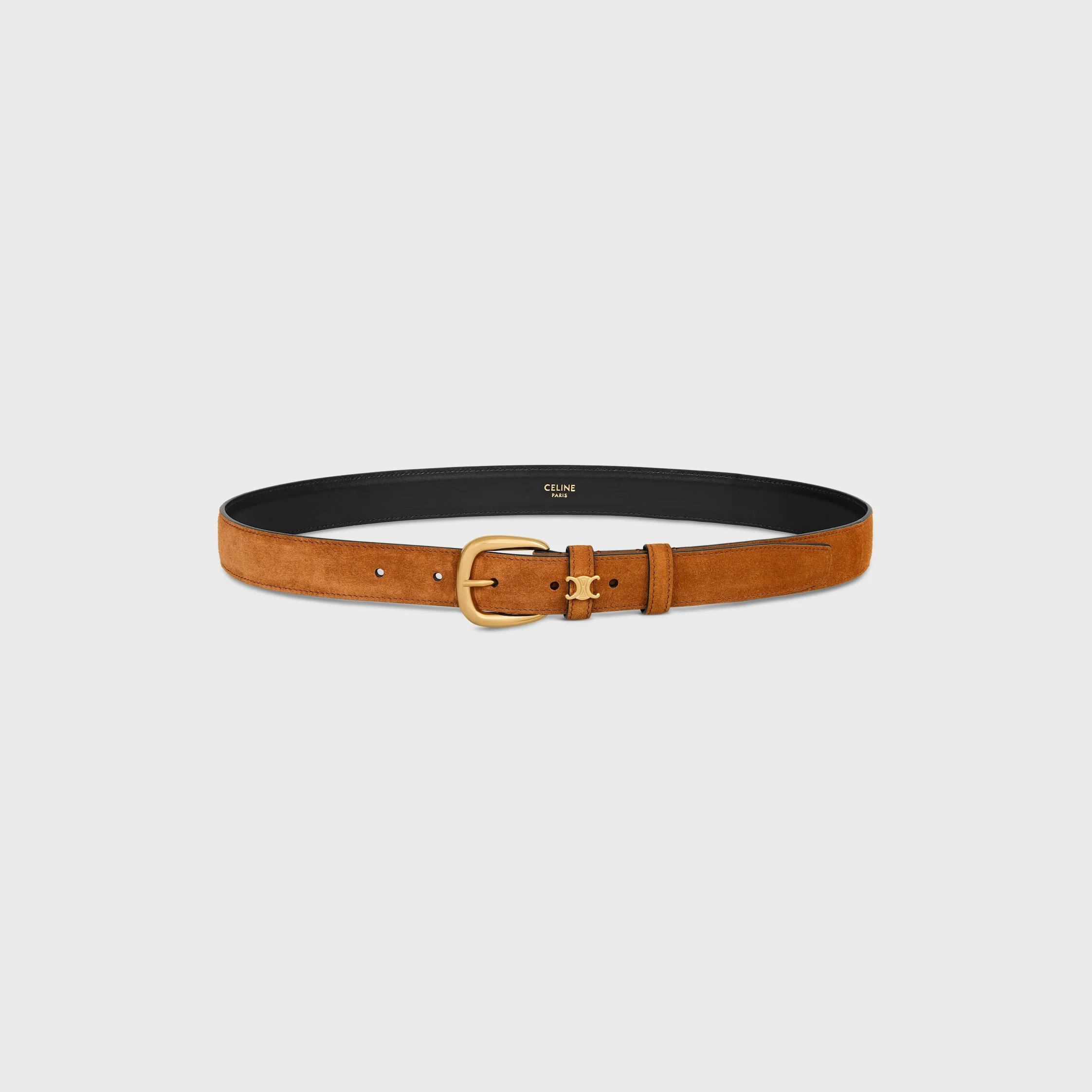 VIVIENNE BELT 25MM IN Suede Calfskin - 1