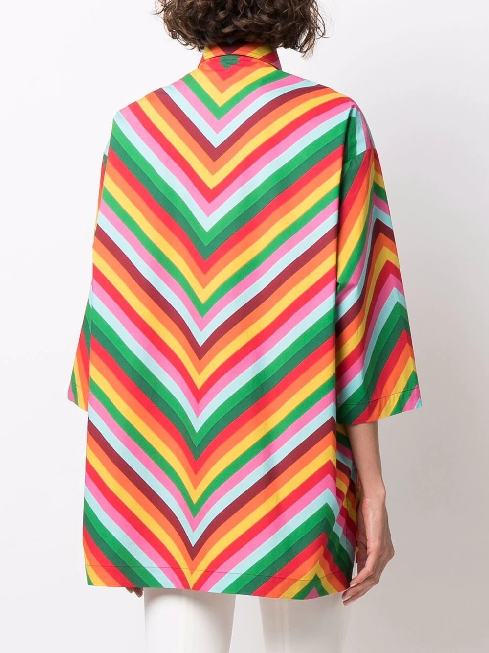 striped cotton blouse - 4