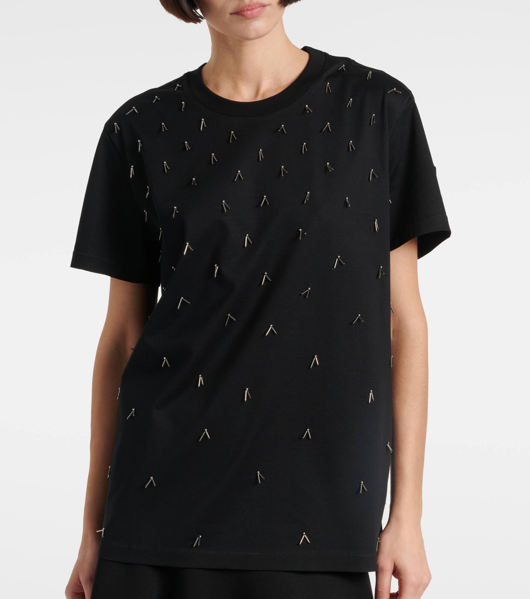 Embellished cotton T-shirt - 4
