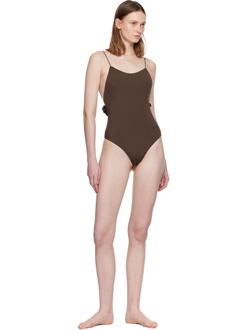 JACQUEMUS Brown 'The Cabana' Swimsuit outlook