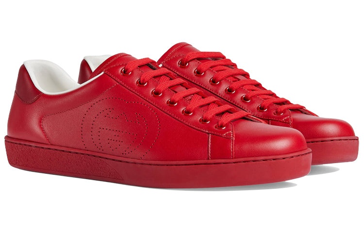 Gucci Ace 'Interlocking G - Hibiscus Red' 599147-AYO70-6463 - 3