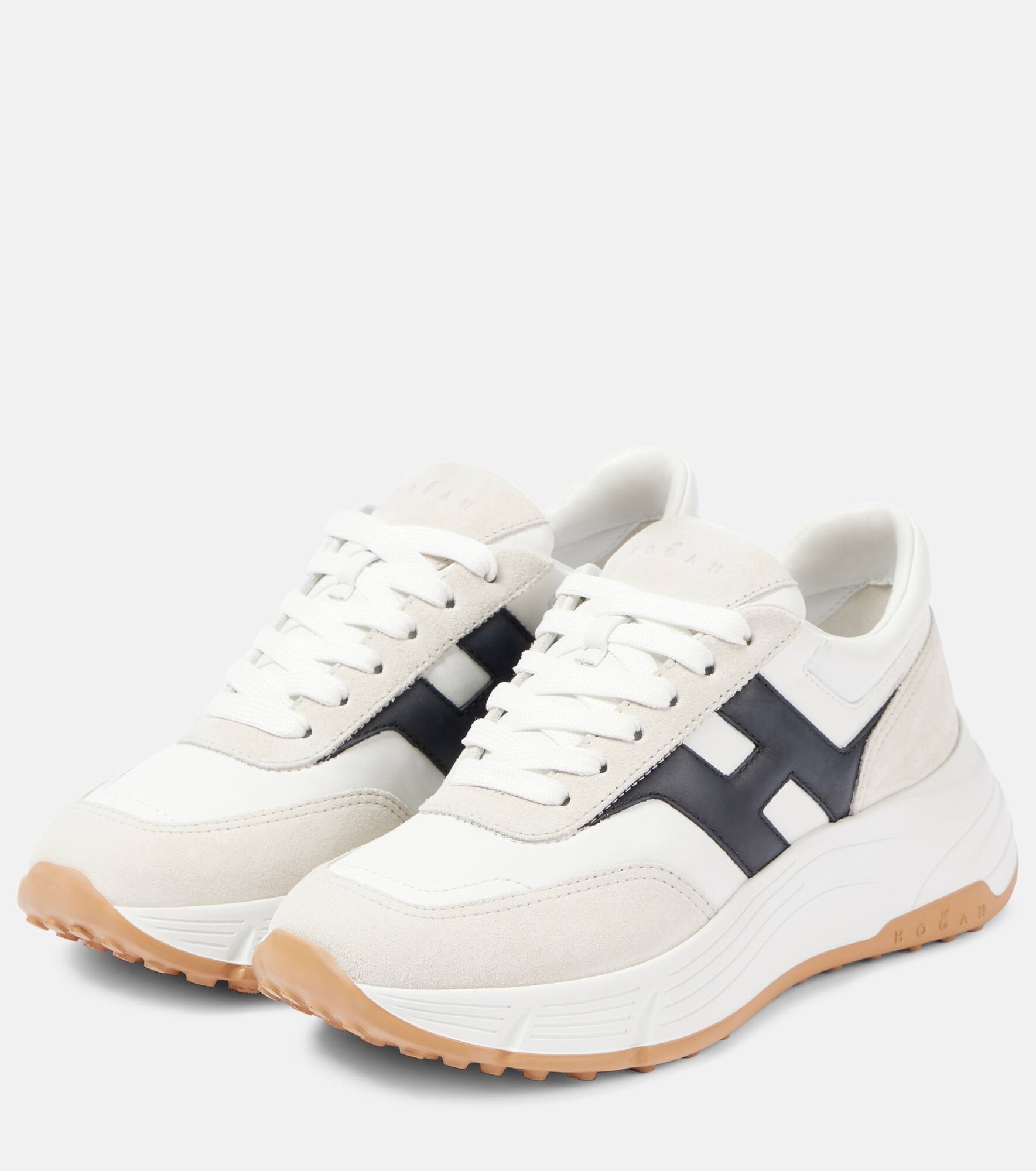 Hi-Fi suede and leather sneakers - 4