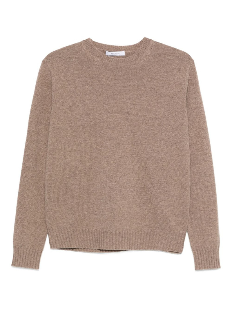 round-neck cashmere sweater 1