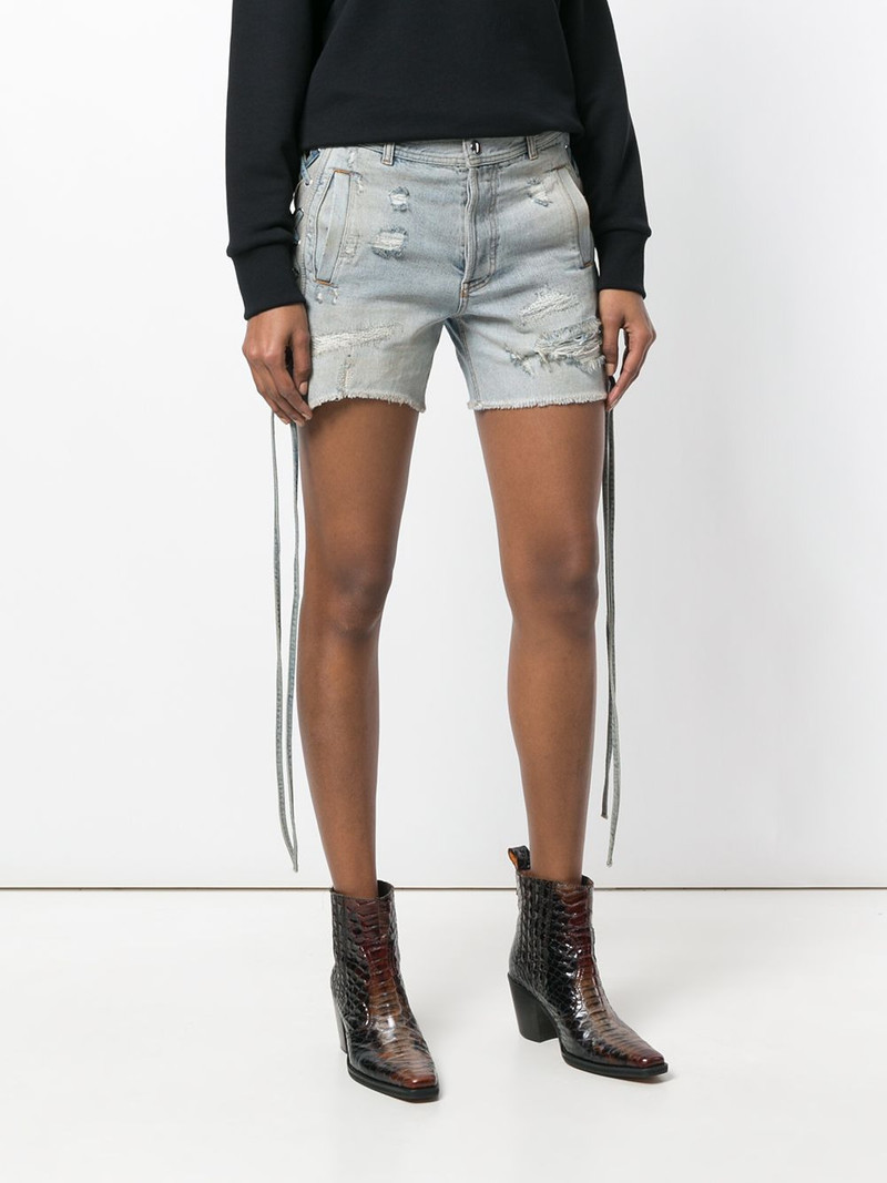 distressed denim shorts 3