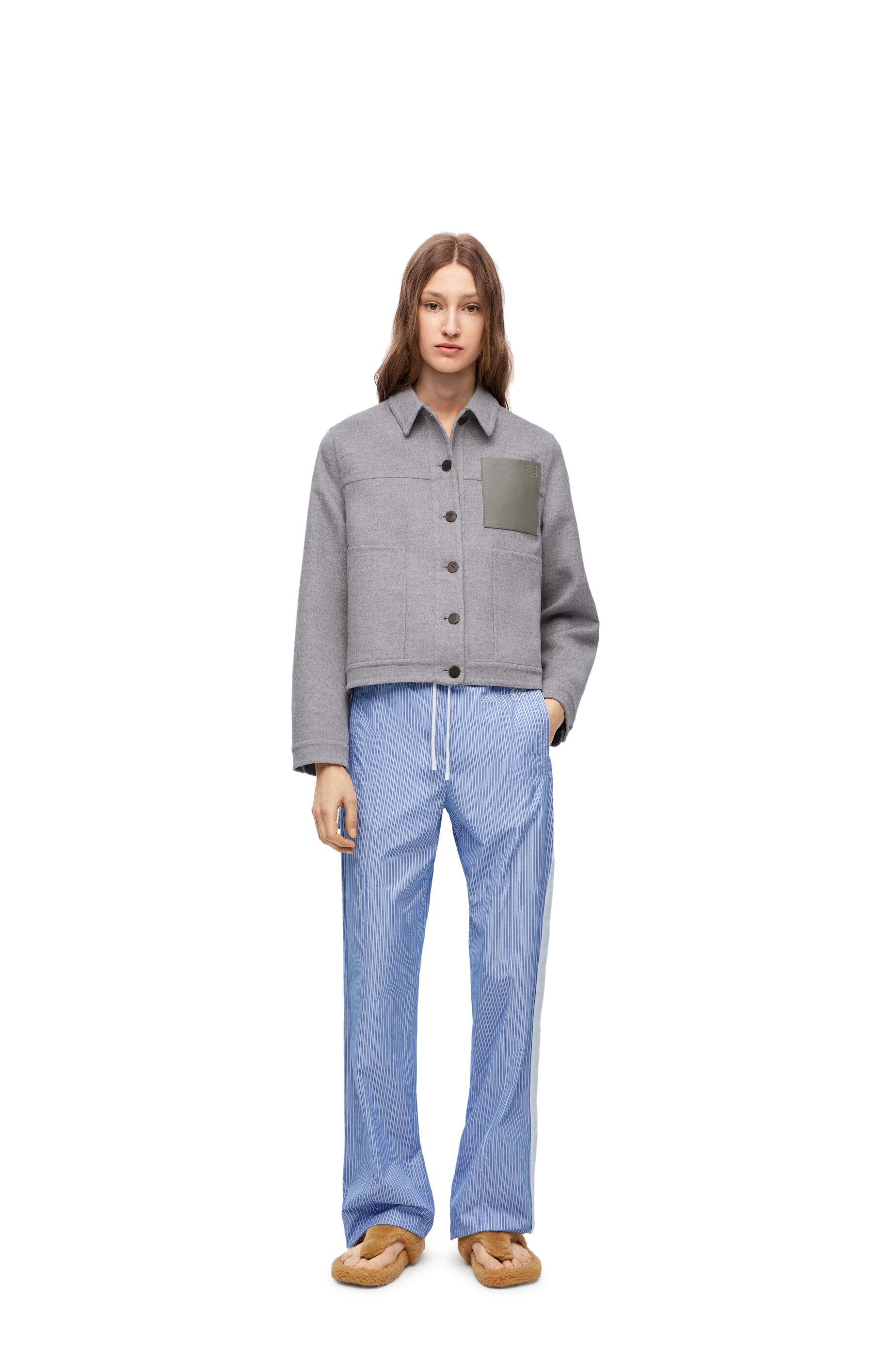 Tracksuit trousers in striped cotton - 2