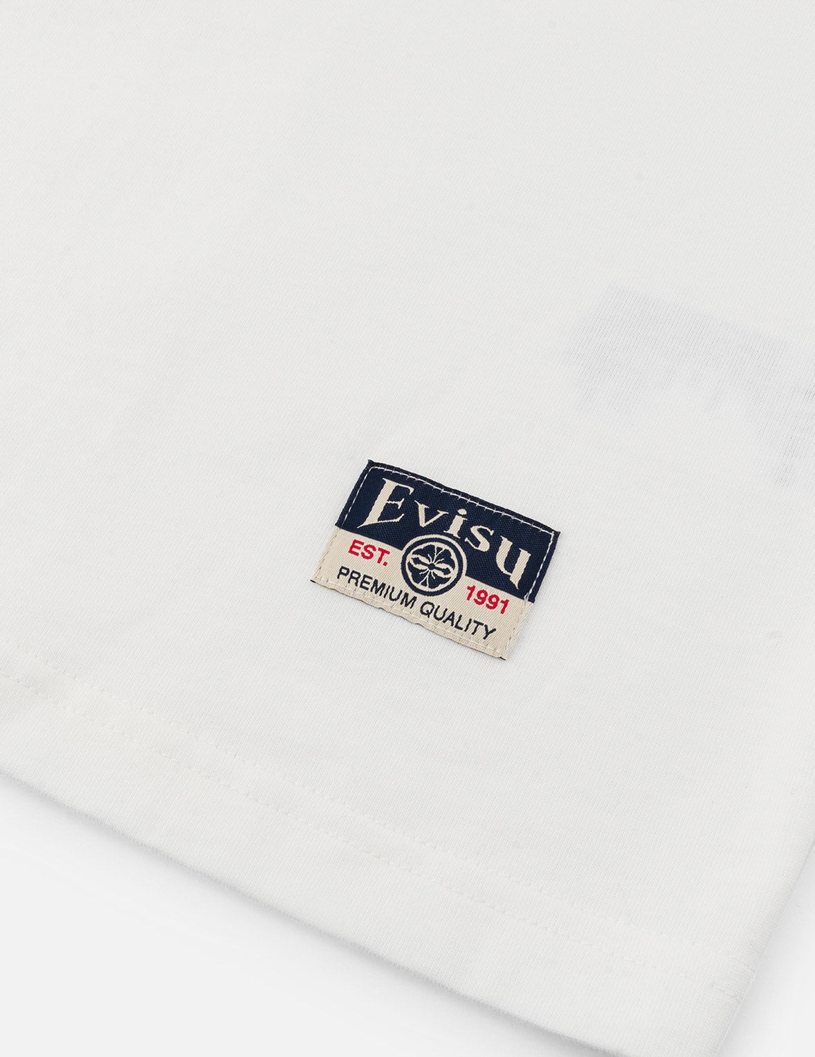 Hakutaku Print and Seagull Emboss Print Loose Fit T-shirt - 10