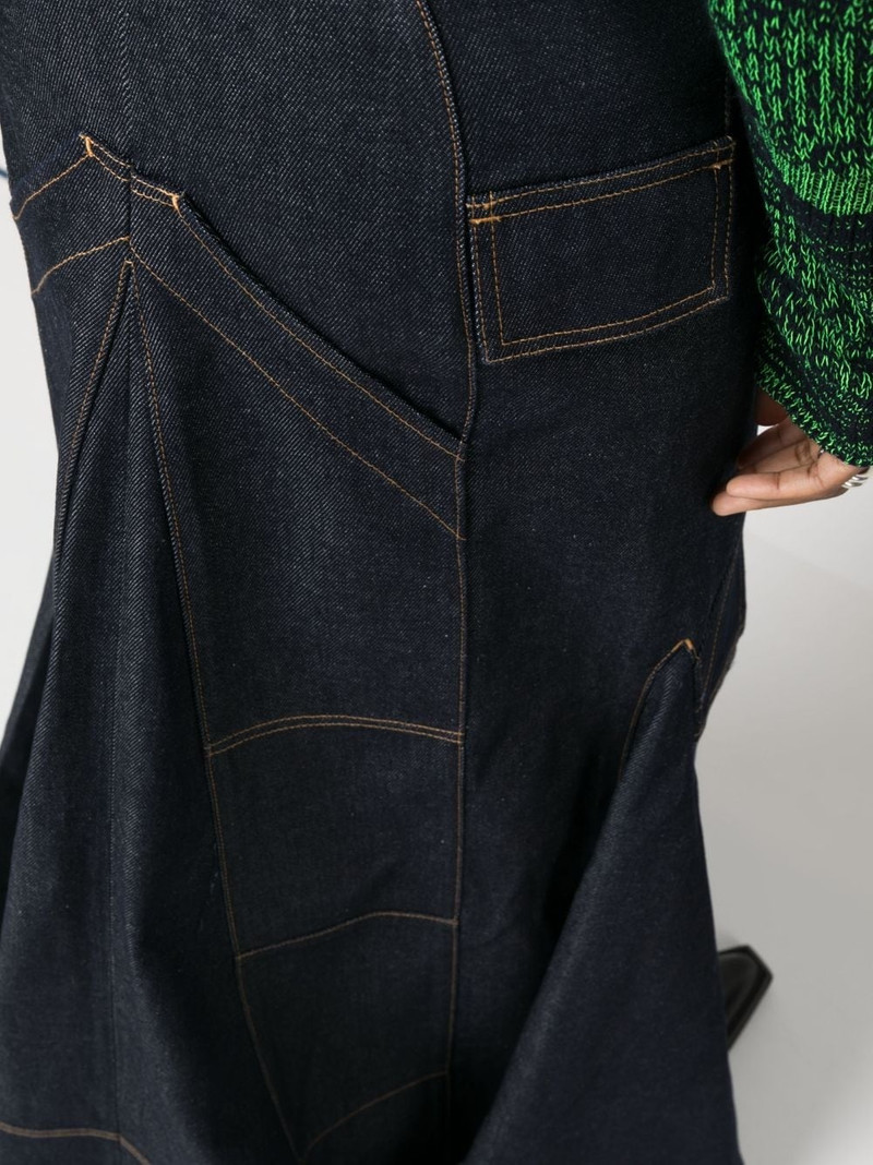 high-low denim skirt 5