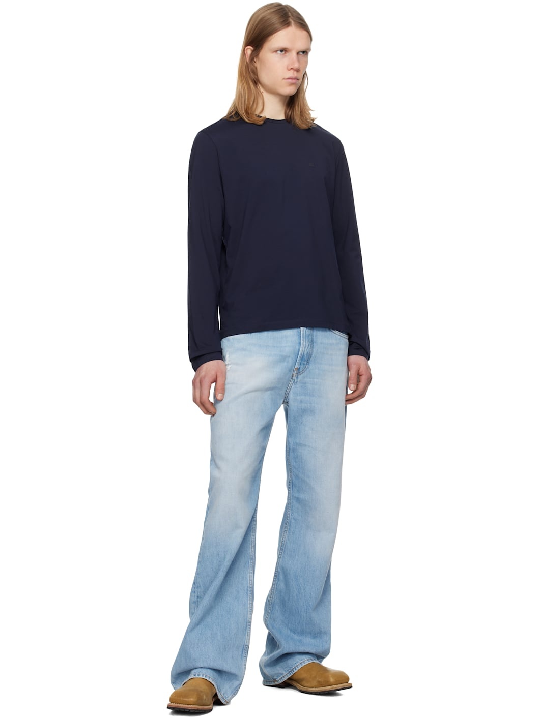 Navy Regular Fit Long Sleeve T-shirt - 4