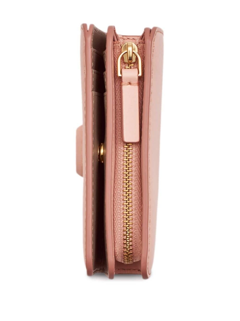 logo-embossed leather purse - 3