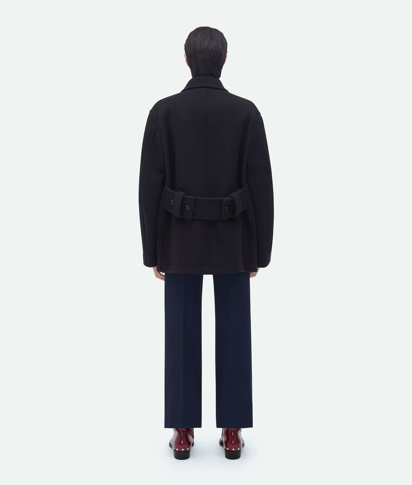 wool and cashmere peacoat - 3