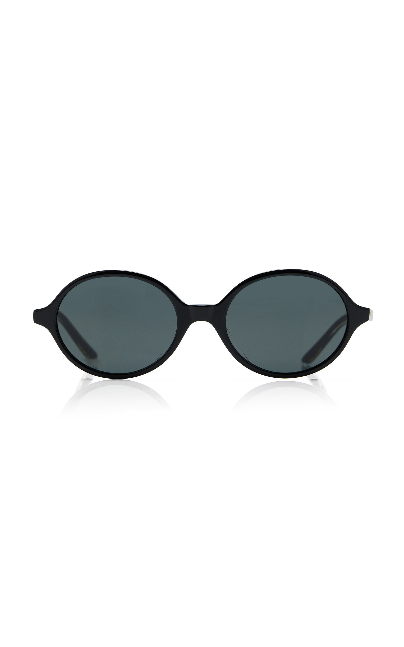 Round-Frame Acetate Sunglasses black - 1