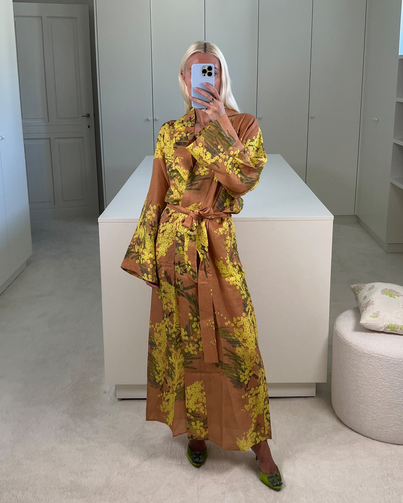 BERNADETTE The Linen Wrap Dress outlook