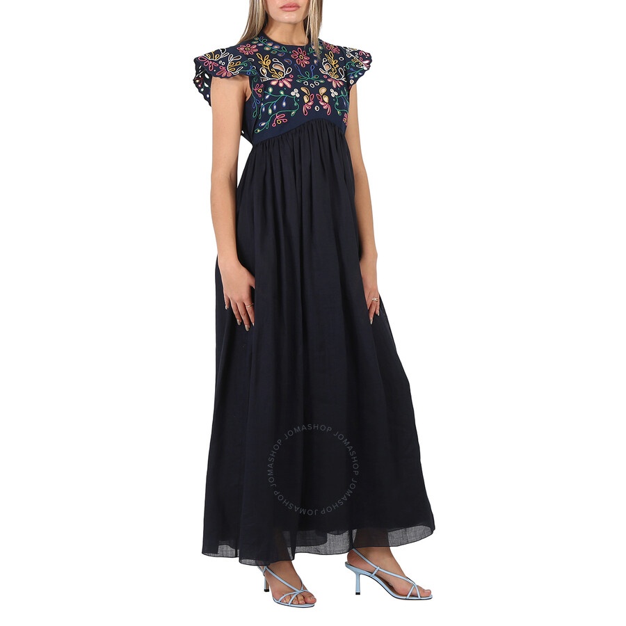 Chloe Ladies Empire Ruffled Maxi Dress - 4