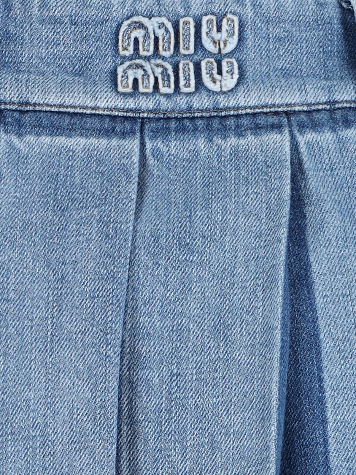 DENIM MIDI SKIRT - 4