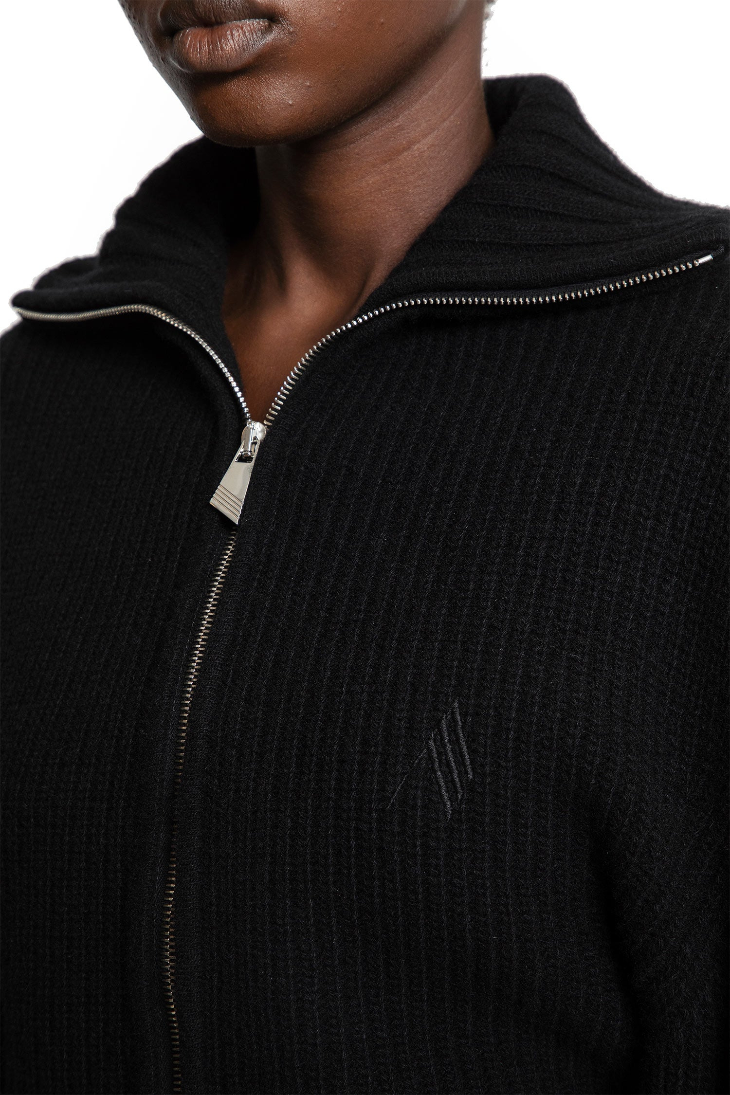 Ribbed Wool Cashmere Cardigan - 4